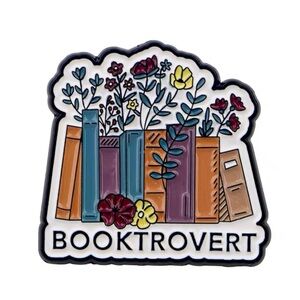 Booktrovert Enamel Pin - Perfect for Book Lovers and Introverts